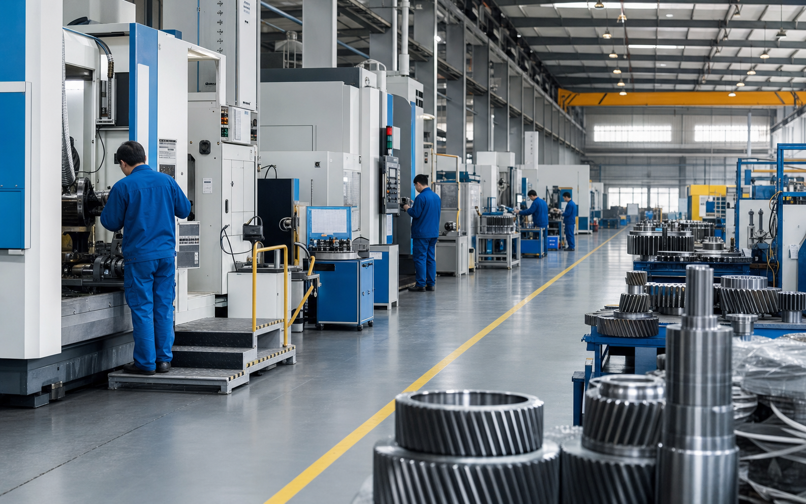 ZhongYi gear production workshop and machining capability