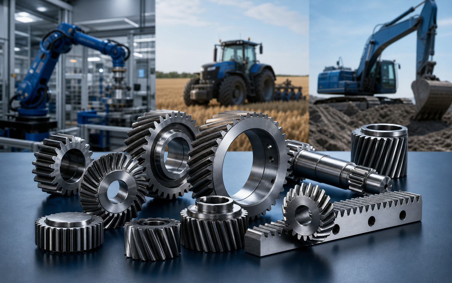 Gear manufacturing for industrial and agricultural applications