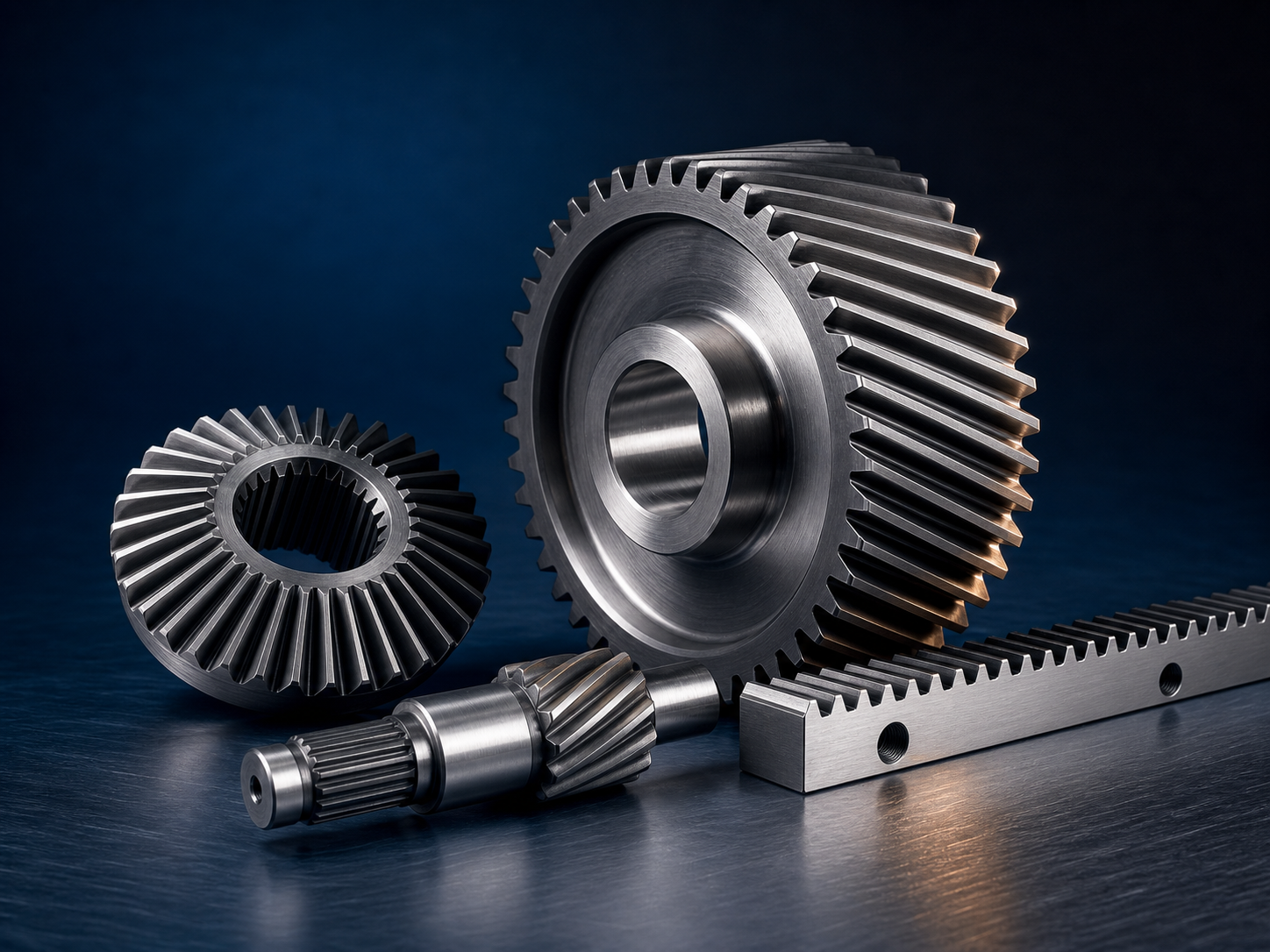 Machined gear components manufactured by ZhongYi gear factory