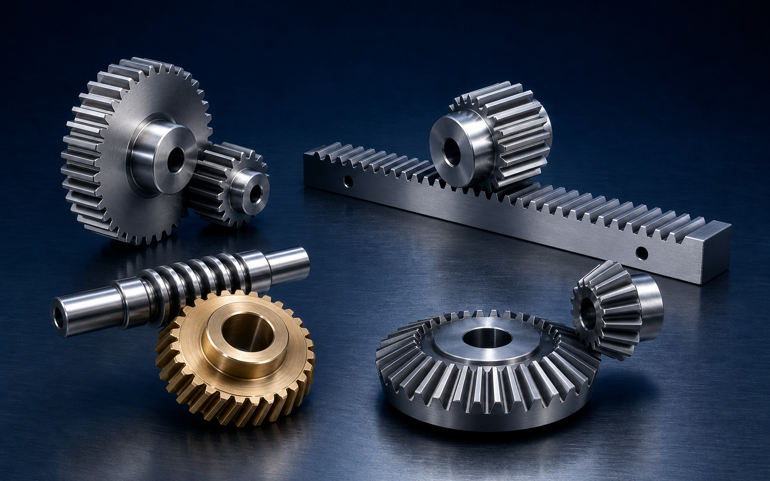 Custom industrial gear products manufactured by ZhongYi