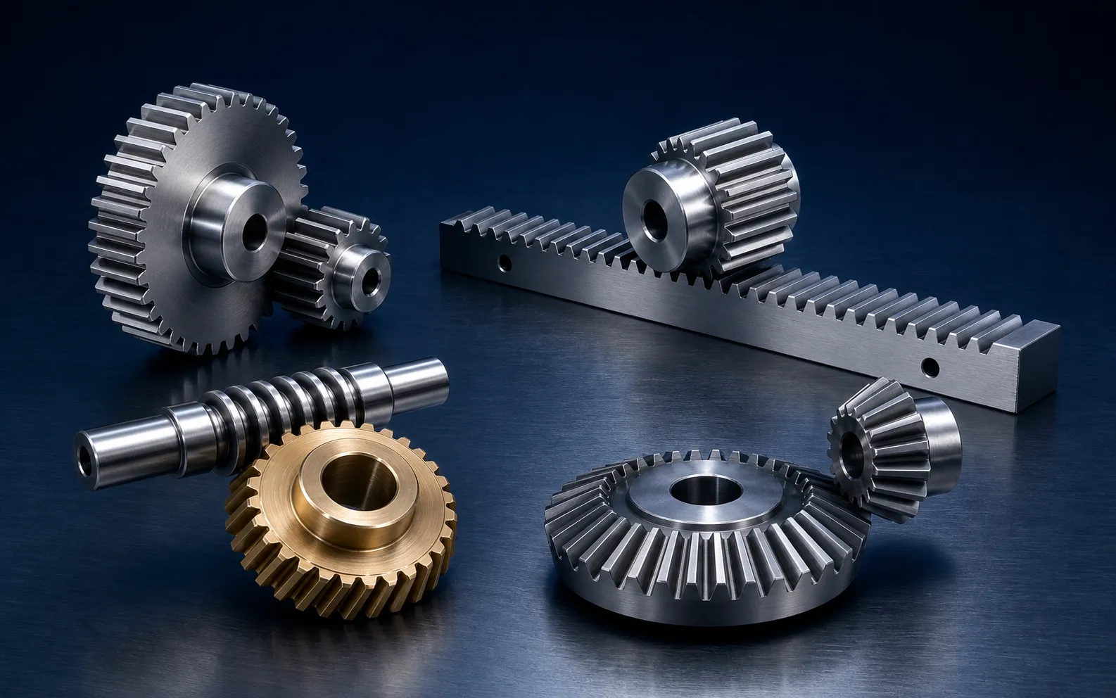 Custom industrial gear products manufactured by ZhongYi