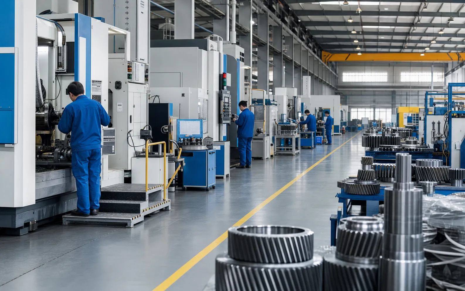 ZhongYi gear production workshop and machining capability