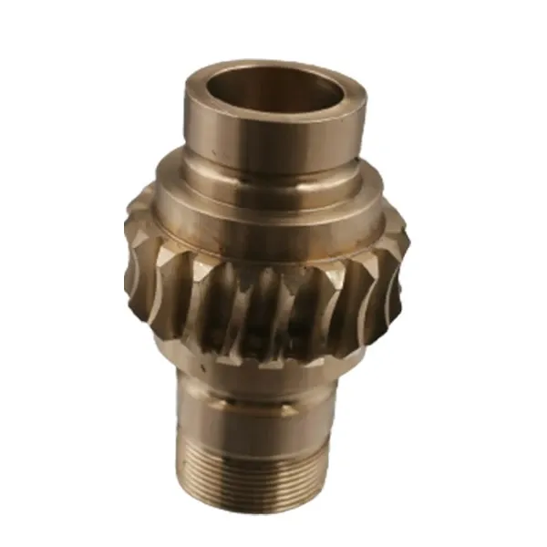 Hydraulic gear pump high-pressure driven gear with mirror ground end faces