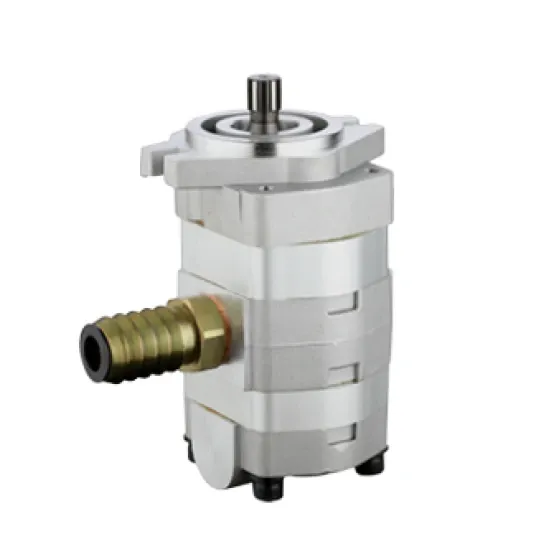 Harvester Hydraulic Gear Pumps external gear pump with high pressure housing, drive shaft, and precision ports