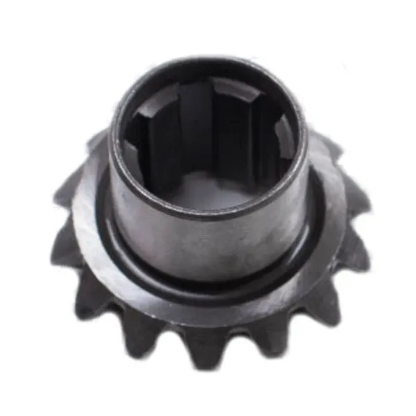 Miter gear set with keyway hub for parallel shaft right-angle drive