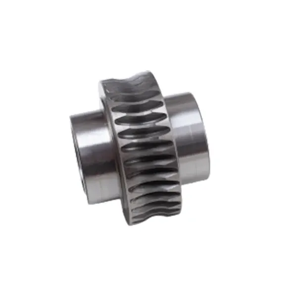 Dual-lead bronze worm gear set for anti-backlash positioning